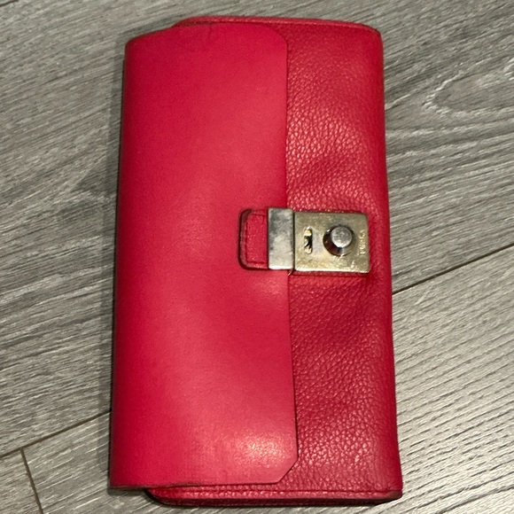 Furla Red Leather Wallet - Picture 1 of 9